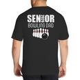 2026 Senior Bowling Dad Bowling Team Parent Helper Big And Tall Men's T-Shirt Back Print