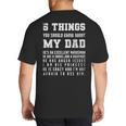 5 Things You Should Know About My Dad He's An Excellent Big And Tall Men's T-Shirt Back Print