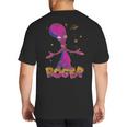 American Dad Outer Space Roger Cartoon Big And Tall Men's T-Shirt Back Print