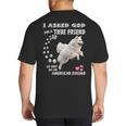 American Eskimo Dog Mom Eskie Dad Art Eskie Lover Quote Big And Tall Men's T-Shirt Back Print
