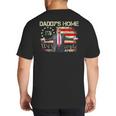 American Flag Trump 2024 Daddy's Home We The People Big And Tall Men's T-Shirt Back Print