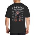 Anatomy Rottweiler Dog Owner Rottie Dad Mom Pet Lover Big And Tall Men's T-Shirt Back Print