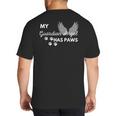 My Angel Has Paws Shirt Pet Memorial Cat Dog Dad Mom Men Women Girls Kids Big And Tall Men's T-Shirt Back Print