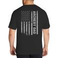 Archery Dad America US Flag Patriot Vintage Archer Big And Tall Men's T-Shirt Back Print