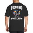 Autism Awareness For Proud Dad Support Autistic Kids Big And Tall Men's T-Shirt Back Print