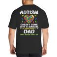 Autism Doesnt Come With Manual Dad Puzzle Awareness Men Big And Tall Men's T-Shirt Back Print