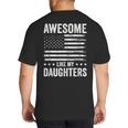 Awesome Like My Daughters Men Fathers Day Dad Big And Tall Men's T-Shirt Back Print