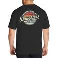 Awesome Like My Daughters Vintage Dad Quote Father Day Big And Tall Men's T-Shirt Back Print