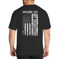 ON Back Awesome Like My Daughters Men Fathers Day Dad Big And Tall Men's T-Shirt Back Print