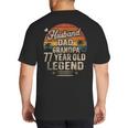 Back Legend Husband Dad Grandpa 77 Year Old 77th Birthday Big And Tall Men's T-Shirt Back Print Back Legend Husband Dad Grandpa 77 Year Old 77th Birthday Big And Tall Men's T-Shirt Back Print