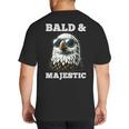 Bald & Majestic Sexy Bald Guy Dad Big And Tall Men's T-Shirt Back Print
