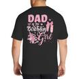 Ballerina Bday Dance Dad Of The Birthday Girl Ballet Dancer Big And Tall Men's T-Shirt Back Print
