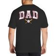 Baseball Dad Shirt Baseball Player Game Day Father's Day Big And Tall Men's T-Shirt Back Print