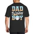 Baseball Ice Cream Drip Dad Of The Birthday Boy Baseball Big And Tall Men's T-Shirt Back Print