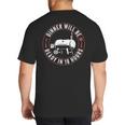 BBQ Dad Smoking Meat Smoker Barbecue Dad Apparel Big And Tall Men's T-Shirt Back Print