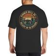 BBQ Dad Smoking Meat Smoker Barbecue Dad Big And Tall Men's T-Shirt Back Print