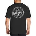 BBQ Grilling Dad Smoking Meat Barbecue Gag Pit Master Father Big And Tall Men's T-Shirt Back Print