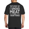 BBQ Grilling Dad Smoking Meat Barbecue Pun Pit Master Father Big And Tall Men's T-Shirt Back Print BBQ Grilling Dad Smoking Meat Barbecue Pun Pit Master Father Big And Tall Men's T-Shirt Back Print