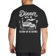 Bbq Men Smoking Meat Smoker Grilling Barbecue Dad Big And Tall Men's T-Shirt Back Print