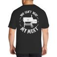 BBQ Pit Reverse Flow Smoker Accessory Dad Grill Big And Tall Men's T-Shirt Back Print