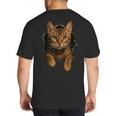 Bengal Cat Lover Animal Pet Bengal Cat Owner Mom Cat Dad Cat Men Women Kids Big And Tall Men's T-Shirt Back Print