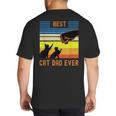Best Cat Dad Ever Fist Bump For Fur Daddies Men Women Girls Kids Big And Tall Men's T-Shirt Back Print