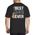 Best Dad Ever Guitarist Father D-A-D Chord Guitar Big And Tall Men's T-Shirt Back Print