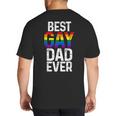 Best Gay Dad Ever LGBTQ Big And Tall Men's T-Shirt Back Print