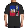 Best Haitian Dad Ever Haiti Daddy Father's Day Big And Tall Men's T-Shirt Back Print