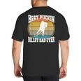 Best Puckin Billet Dad Hockey Big And Tall Men's T-Shirt Back Print