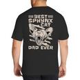 Best Sphynx Cat Dad Ever Apparel For Animal Lover Men Women Big And Tall Men's T-Shirt Back Print