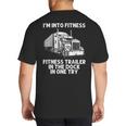 Best Truck Driver Art For Men Dad Women Trucking CDL Trucker Big And Tall Men's T-Shirt Back Print