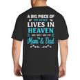 A Big Piece Of My Heart Lives In Heaven My Mom And Dad Big And Tall Men's T-Shirt Back Print A Big Piece Of My Heart Lives In Heaven My Mom And Dad Big And Tall Men's T-Shirt Back Print