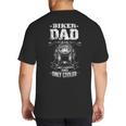 Biker Dad Like a Normal Dad Only Cooler Motorcyclist Big And Tall Men's T-Shirt Back Print