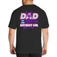 Birthday Girl Dad Of The Birthday Girl Spider Birthday Party Big And Tall Men's T-Shirt Back Print Birthday Girl Dad Of The Birthday Girl Spider Birthday Party Big And Tall Men's T-Shirt Back Print