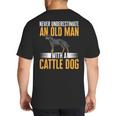 Blue Heeler Dad Australian Cattle Dog Men Big And Tall Men's T-Shirt Back Print