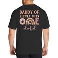 Boho Daddy Of Miss Onederful 1st Birthday Girl Cute Small Big And Tall Men's T-Shirt Back Print Boho Daddy Of Miss Onederful 1st Birthday Girl Cute Small Big And Tall Men's T-Shirt Back Print