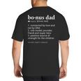 Bonus Dad Dictionary Definition For Your Step Dad Big And Tall Men's T-Shirt Back Print