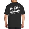 My Boys Can Swim T-Shirt First Time Dad To Be Big And Tall Men's T-Shirt Back Print My Boys Can Swim T-Shirt First Time Dad To Be Big And Tall Men's T-Shirt Back Print