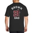 Brown University Bears Arched Dad Big And Tall Men's T-Shirt Back Print