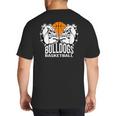 Bulldogs Basketball Shirt Basketball Mom Dad Players Tshirt Big And Tall Men's T-Shirt Back Print