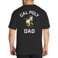 Cal Poly Mustangs Arched Dad Big And Tall Men's T-Shirt Back Print