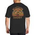 Captain Daddy Pirate Jolly Roger Flag Dad Halloween Big And Tall Men's T-Shirt Back Print