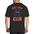 Cat Dad Club Life Is Better With Cats Retro Cat Dad Big And Tall Men's T-Shirt Back Print Cat Dad Club Life Is Better With Cats Retro Cat Dad Big And Tall Men's T-Shirt Back Print