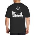 Cat Dad Life The Catfather Fathers Day Vintage Big And Tall Men's T-Shirt Back Print