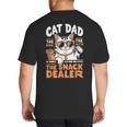Cat Dad The Man The Myth The Snack Dealer Big And Tall Men's T-Shirt Back Print