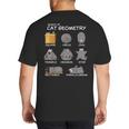 Cat Geometry Math Cat For Cat Dad Cat Mom Kids Big And Tall Men's T-Shirt Back Print