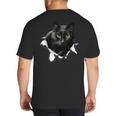 Cat Torn Cloth For Cat Lover Cat Dad Cat Mom Big And Tall Men's T-Shirt Back Print