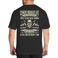 Cement Worker Life Concrete Finisher Dad Father Big And Tall Men's T-Shirt Back Print