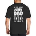 Cheer Dad Big And Tall Men's T-Shirt Back Print